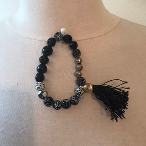 Black 🖤 Beaded Bracelet